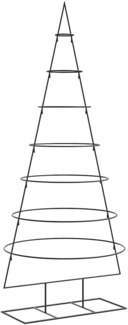 vidaXL Metall-Weihnachtsbaum für Dekorationen Schwarz 180 cm 4018949
