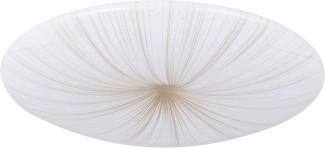 Eglo 900499 Deckenleuchte NIEVES 1 Kunststoff weiss, gold LED 19,5W 3000K H:6. 5cm Ø41cm