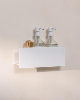 Metallbude Duschablage SHEA aus Aluminium, ohne Bohren, Badorganizer, Duschzubehör, Duschregal