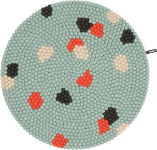 myfelt Terra Ocean Filzkugelteppich — 70 cm