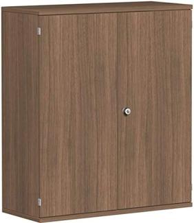 Flügeltürenschrank, 100x42x115cm, Nussbaum