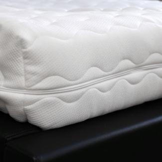 BettwarenShop Matratzenbezug, Polyester weiß, 140x200 cm, 18 cm Kernhöhe