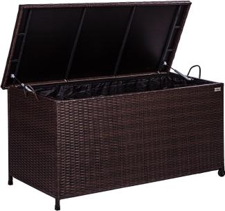 STILISTA® Auflagenbox Polyrattan, braun