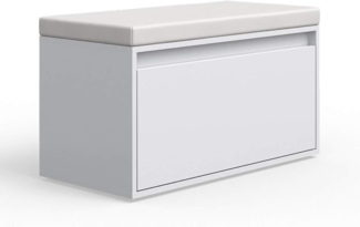 Vicco Schuhbank Weiß 80 x 45 cm, Iker