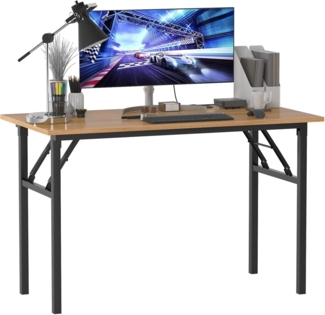 SogesHome Klapptisch Computertisch 120 x 60 x 75 cm PC Tisch Schreibtisch Bürotisch Büroarbeitsplatz für Home Office Verwendung Schreibtisch Esstisch Konferenztisch