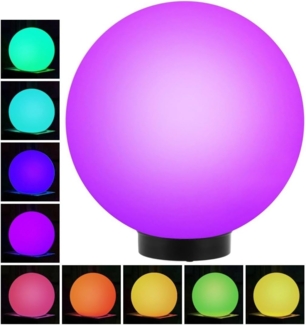 Green Blue GB167 Außensolarlampe Solarkugel Solarleuchte LED Leuchtkugel Garten Beleuchtung Verschiedene Leuchtfarben (Color, 30cm)