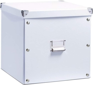 Zeller 17620 Aufbewahrungsbox, Pappe weiß 33,5 x 33 x 32 cm