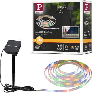 Paulmann No. 78897 LED Stripe Solar 3m IP44 inkl. Dämmerungssensor und Akku RGB