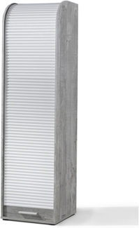 Jalousieschrank >Organizer< in Beton weiß - 45x164x40cm (BxHxT)