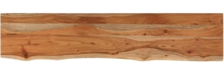 vidaXL Tischplatte 180x30x3,8cm Rechteckig Massivholz Akazie Baumkante 370293