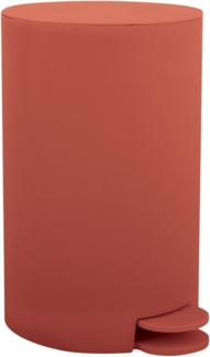 MSV Kosmetikeimer "Osaki" Mülleimer Treteimer Abfalleimer - 3 Liter – mit herausnehmbaren Inneneimer - terracotta rot