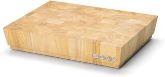 Hackblock Gummibaum-Holz, 40 cm breit von CONTINENTA