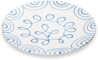 Gmundner Keramik Speiseteller Cup (Ø 28cm) Blaugeflammt
