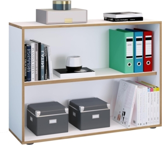 VCM Büroregal & Bücherregal Salia 920710 Weiß H. 74 x B. 100 x T. 33 cm