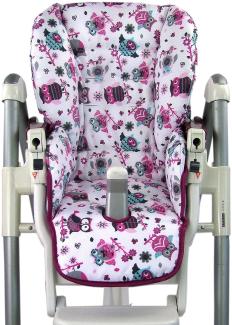 Babys-Dreams Sitzkissen Ersatzbezug für Peg Perego Prima Pappa Diner * 7 FARBEN EULE MOTIVE * NEU Eulen (Eule Motiv §1) XX