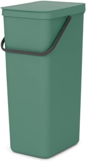 Brabantia 'Sort & Go' Abfallbehälter, Kunststoff, Fir Green, 40 Liter