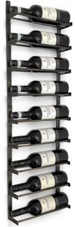 DanDiBo Weinregal Wand Metall Schwarz 240402 Flaschenregal Schmal Wandmontage Wine Rack Weinflaschenhalter Weinhalter Flaschenhalter