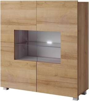Lomadox Highboard CAIRNS-132, in Eiche Nb, Modern, grifflos