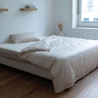 AGA. PIE Bettwäsche Bambus Lyocell Bettwäsche-Set, mit 80x40 cm Kissenbezug