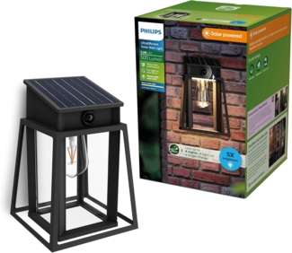 Philips Solar Wandleuchte Lysin Wand 33,5 x 23,5 x 23,5 cm warmweiß