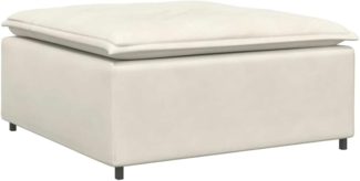 vidaXL Modulares Sofa Fußhocker-Modul Creme 100x100x48 cm 4104496