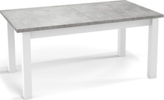 WFL GROUP Esstisch Molly (erhältlich in 3 Größen – 140/160/160 cm ausziehbar auf 180/200/240 cm), platzsparender Tisch in Holzoptik für Küche, Esszimmer oder Wohnzimmer