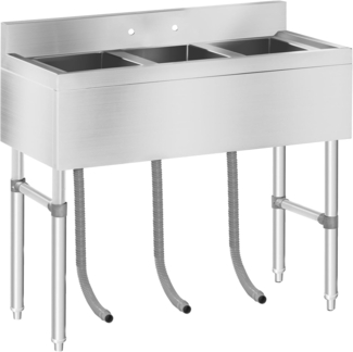 Royal Catering Spülenschrank Spültisch Spülbecken Edelstahl Gastrospüle Edelstahlspüle Gastro Spüle
