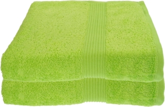 Julie Julsen Badetuch 2-Badetuch-Apfelgrün-Badetuch 100 x 150 cm, Baumwolle (2-St)