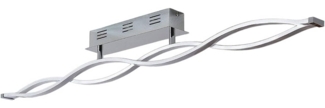 Lucande LED Deckenleuchte Roan, dimmbar, LED-Leuchtmittel fest verbaut, warmweiß, Modern, Acryl, Edelstahl, Aluminium, weiß, chrom, silber, inkl.