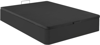 Vente-unique - Bettgestell mit Bettkasten - 160 x 200 cm - Schwarz matt - HESTIA von YSMÉE