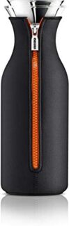 Eva Solo 1 L Fridge Karaffee With Neoprene Cover Zipper, Black Orange