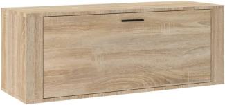 vidaXL Wand-Schuhschrank Sonoma-Eiche 100x35x38 cm Holzwerkstoff 821023