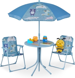 Camping Kindersitzgruppe mit Schirm