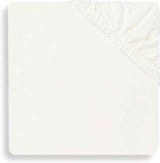 Jollein Jersey Spannbettlaken Ivory 75 x 95 cm Weiß off white