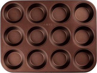 Sallys Muffinform für bis zu 12 Muffins, (12-tlg), hitzebeständig bis 240 °C