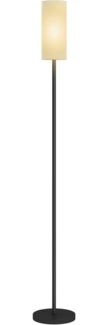 HOMCOM Stehlampe moderne Lampe mit Leinenschirm, Fußschalter, ohne Leuchtmittel, für Schlafzimmer, Wohnzimmer, 22 x 22 x 163 cm