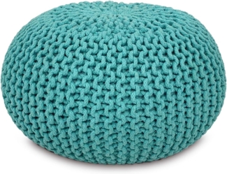 Amagohome Sitzhocker Strickhocker Pouf Ø45 o. 55cm Bodenkissen Sitzpouf XXL Baumwolle nachh