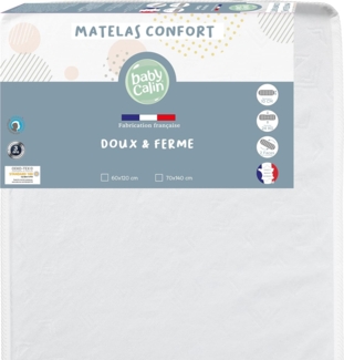 BabyCalin BBC532004 Hypoallergene Grundmatratze, 60x120 cm, mehrfarbig, 1 Stück