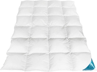 Sandaro Home Daunenbettdecke 200x220 cm, 1800 gr, Winterdecke Gänsedaunen, Füllung: 70% Daunen/ 30% Federn, Bezug: Baumwolle
