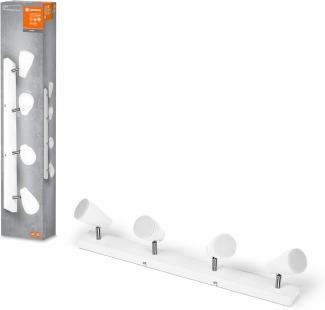 Ledvance ORBIS Slim Moia LED-Deckenleuchte 380mm, weiß, 24W, 2600lm, warmweißes Licht, sehr homogene Lichtverteilung, lange Lebensdauer, fest verbautes LED-Modul, rund, IP20 Schutzklasse, 3000K