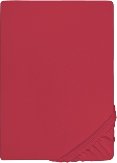 biberna Jersey-Elastic-Spannbetttuch , rubin, 1 x 140 x 200 cm - 160x220 cm