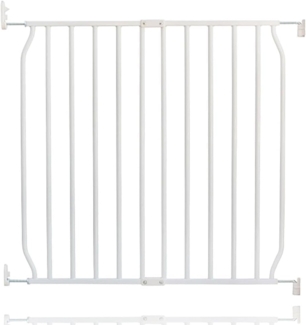 Safetots Eco Schraubbefestigung Babygitter, Weiß, 70cm - 80cm, Treppengitter für Kleinkinder und Babys, Schraubbefestigung-Sicherheitssperre, Einfache Installation des Sicherheitsgitters.