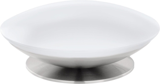Eglo 97813 LED Tischleuchte FRATTINA-C nickel-matt weiß Ø29cm H:11,5cm dimmbar mit Connect Funktion