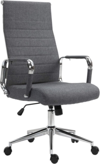 SVITA Elegance Comfort Bürostuhl Stoff dunkelgrau Schreibtischstuhl Drehstuhl