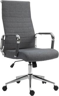 SVITA Elegance Comfort Bürostuhl Stoff dunkelgrau Schreibtischstuhl Drehstuhl