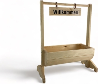 promadino Pflanzkübel Willkommen