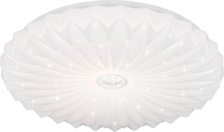 LED Deckenleuchte ATARIS flach mit Fernbedienung Weiß, Ø 38cm