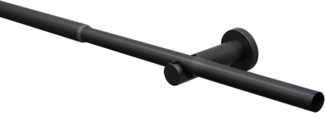 Gardinia Gardinenstangen-Set Sol Ø 16-19 mm schwarz 120-210 cm