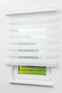 Lysel - Qualitätsdoppelrollo weiß, (B x H) 105cm x 175cm in weiß