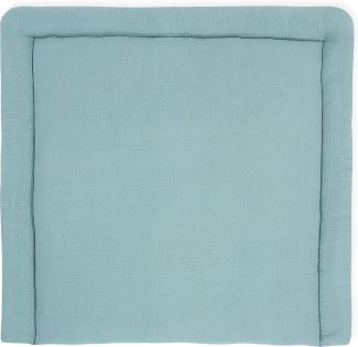 KraftKids Wickelauflage in Musselin mint, Wickelunterlage 85x75 cm (BxT), Wickelkissen